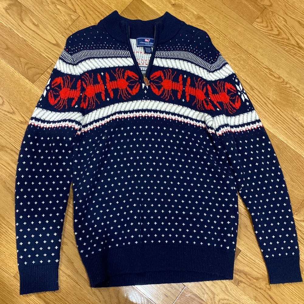 🦞rare- vineyard vines lobster sweater- men’s small🦞